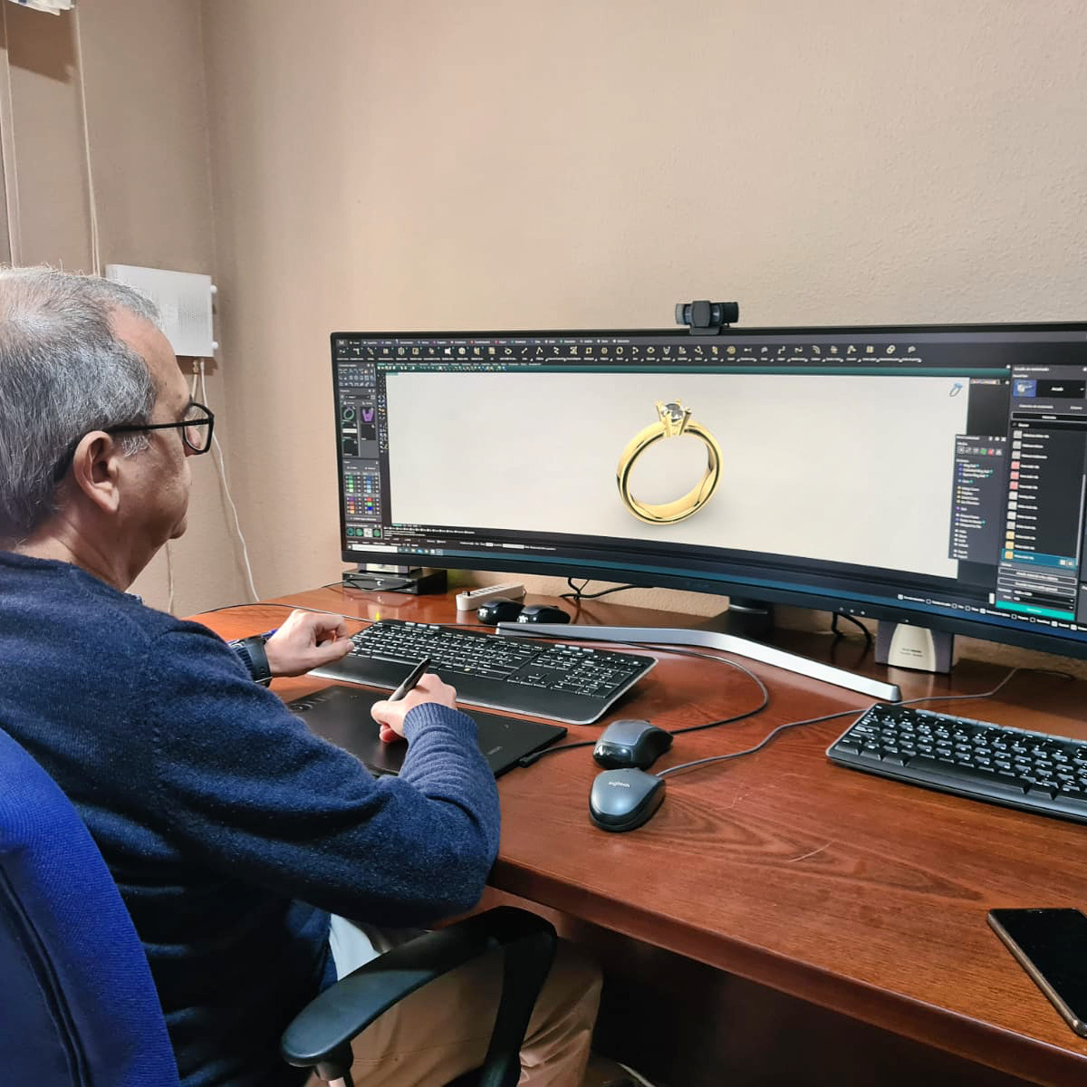 Diseño anillo 3d con Matrixgold